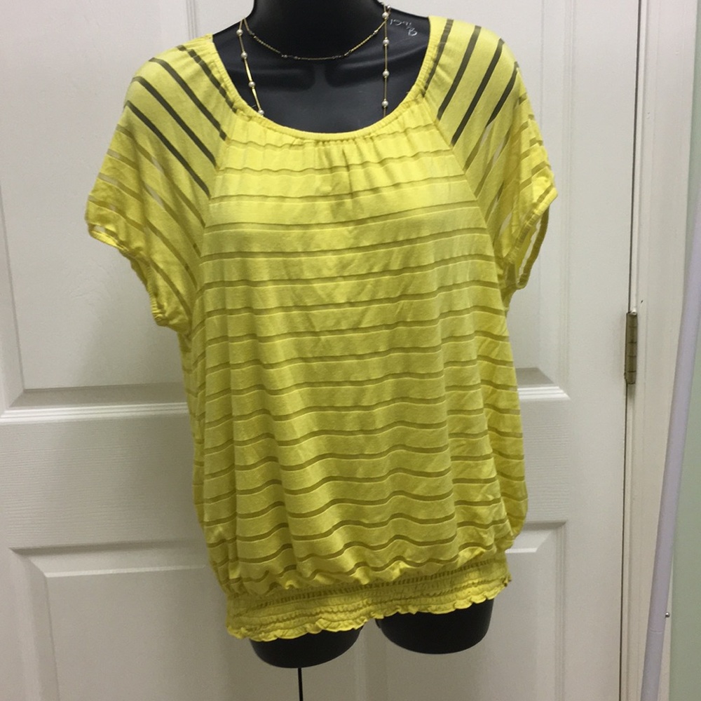iNC- International Concepts top/canary yellow/L